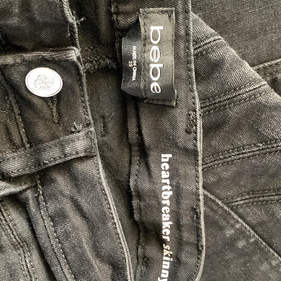 Y2k Bebe black heartbreaker skinny jeans - Picture 7 of 10